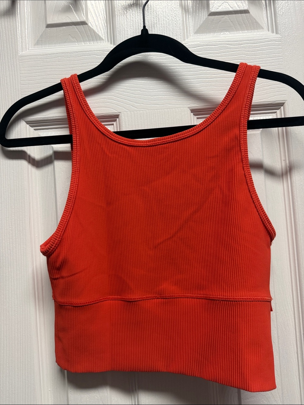 Lululemon Athletica Orange Crop Tank Top